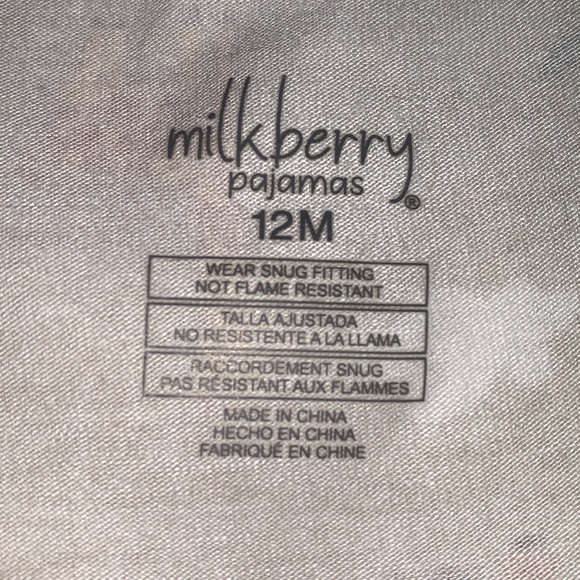 NWT Milkberry Safari Animals 12M 2 pc Bamboo Pajama Set PJs - Picture 3 of 6